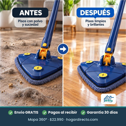 Mopa Triangular 360° con Escurrido Automático