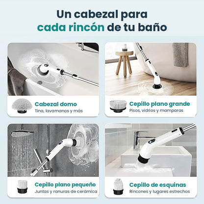 Cabezales del cepillo eléctrico para tina, pisos, juntas y rincones