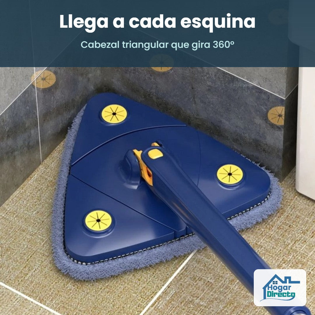 Cabezal triangular que gira 360 y llega a cada esquina