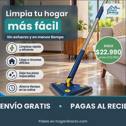 Mopa Triangular 360° con Escurrido Automático